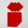 赤ハンドタオル〔今治タオルエール〕名入れ刺繍